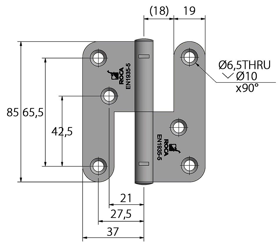 LIFTING HINGE RIGHT 85x74mm 4 LIFTING HINGE RIGHT 85x74mm - Image 4