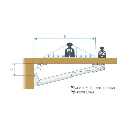 RAKEGO ALUMINUM SUPPORT 161MM 2 RAKEGO ALUMINUM SUPPORT 161MM - Image 2