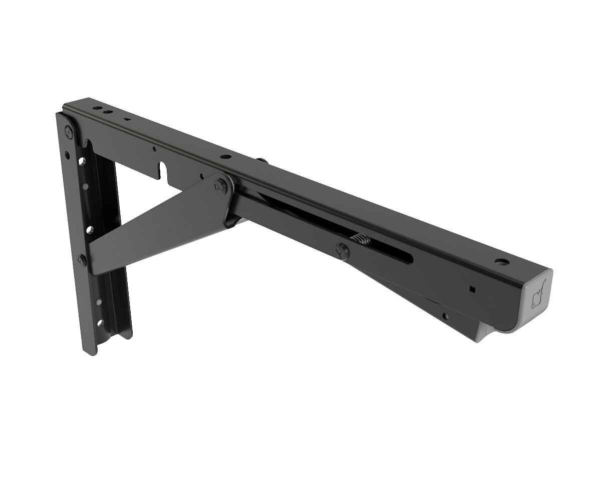 FOLDABLE BRACKET ROBUST L BLACK 1 FOLDABLE BRACKET ROBUST L BLACK