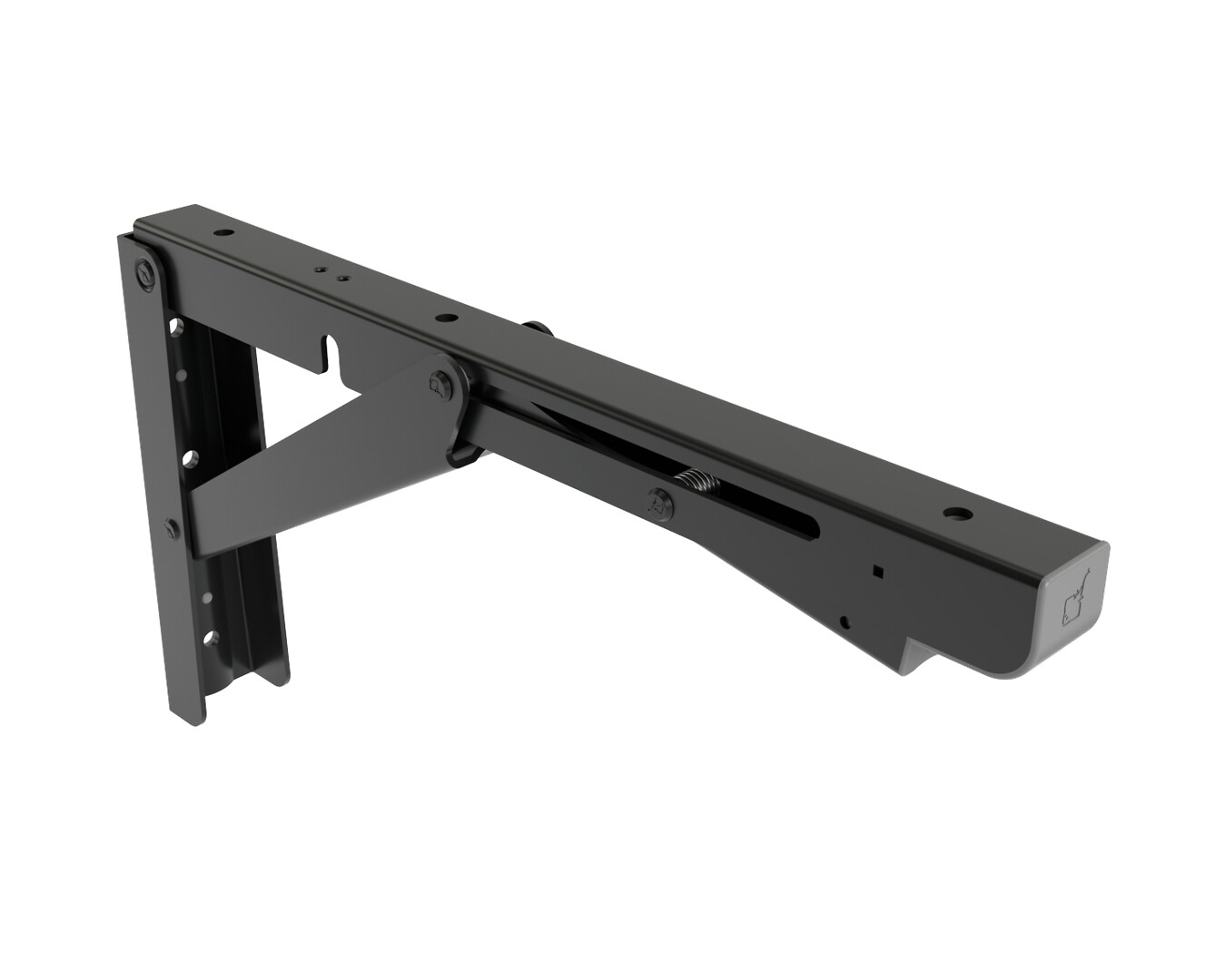 FOLDABLE BRACKET ROBUST XL BLACK 1 FOLDABLE BRACKET ROBUST XL BLACK