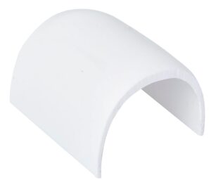 CENTER FITTING FOR CRASH BAR, WHITE PVC