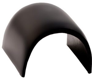 CENTER FITTING FOR CRASH BAR, BLACK PVC