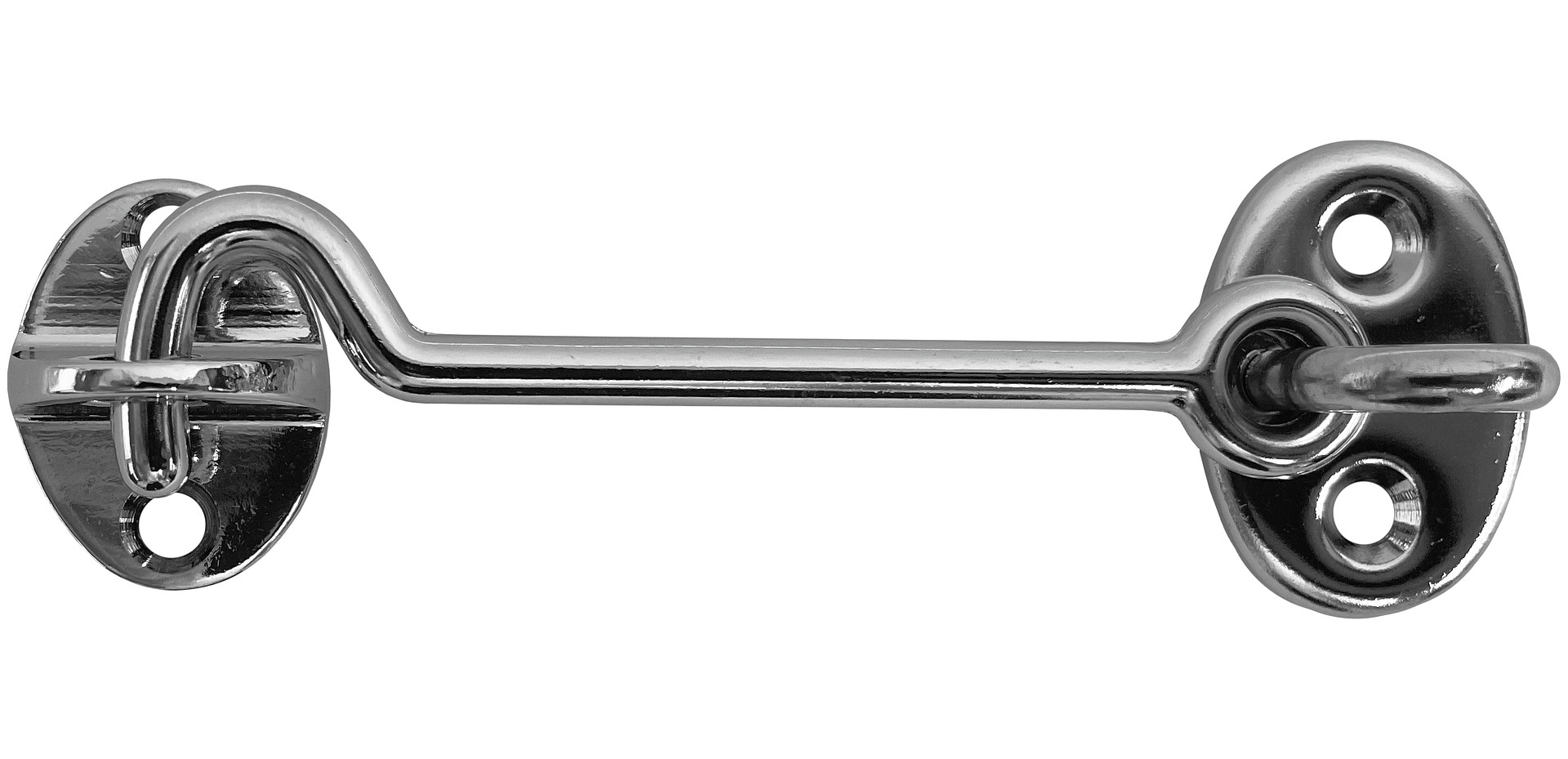 DOOR HOOK 100MM CHROME 1 DOOR HOOK 100MM CHROME