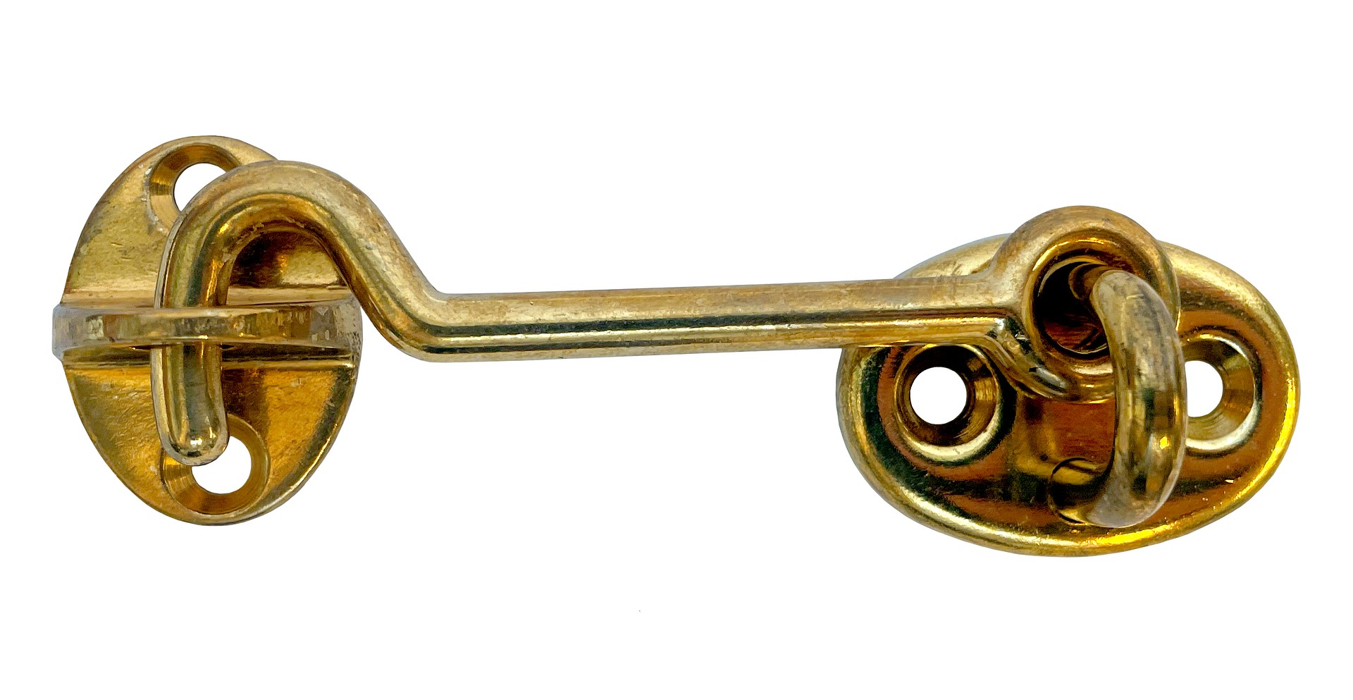DOOR HOOK BRASS 75MM 1 DOOR HOOK BRASS 75MM