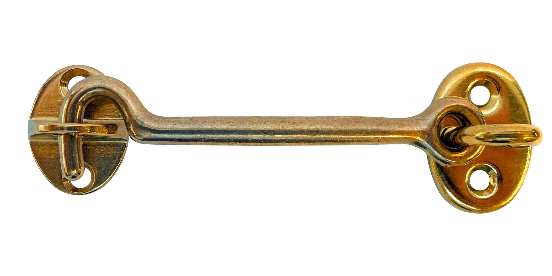 DOOR HOOK BRASS 100MM 1 DOOR HOOK BRASS 100MM