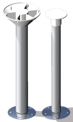 TABLE LEG ALUMINUM 76CM 1 TABLE LEG ALUMINUM 76CM