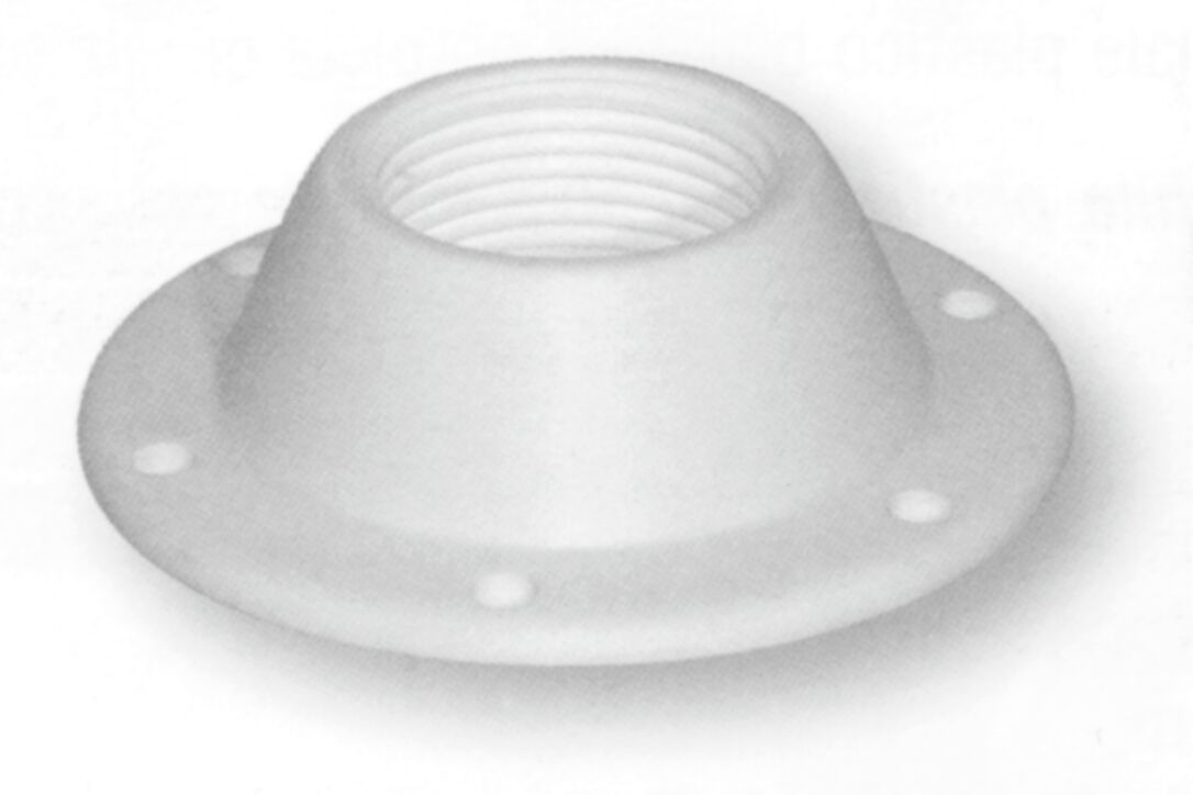 TABLE LEG TOP FLANGE WHITE. 1 TABLE LEG TOP FLANGE WHITE.