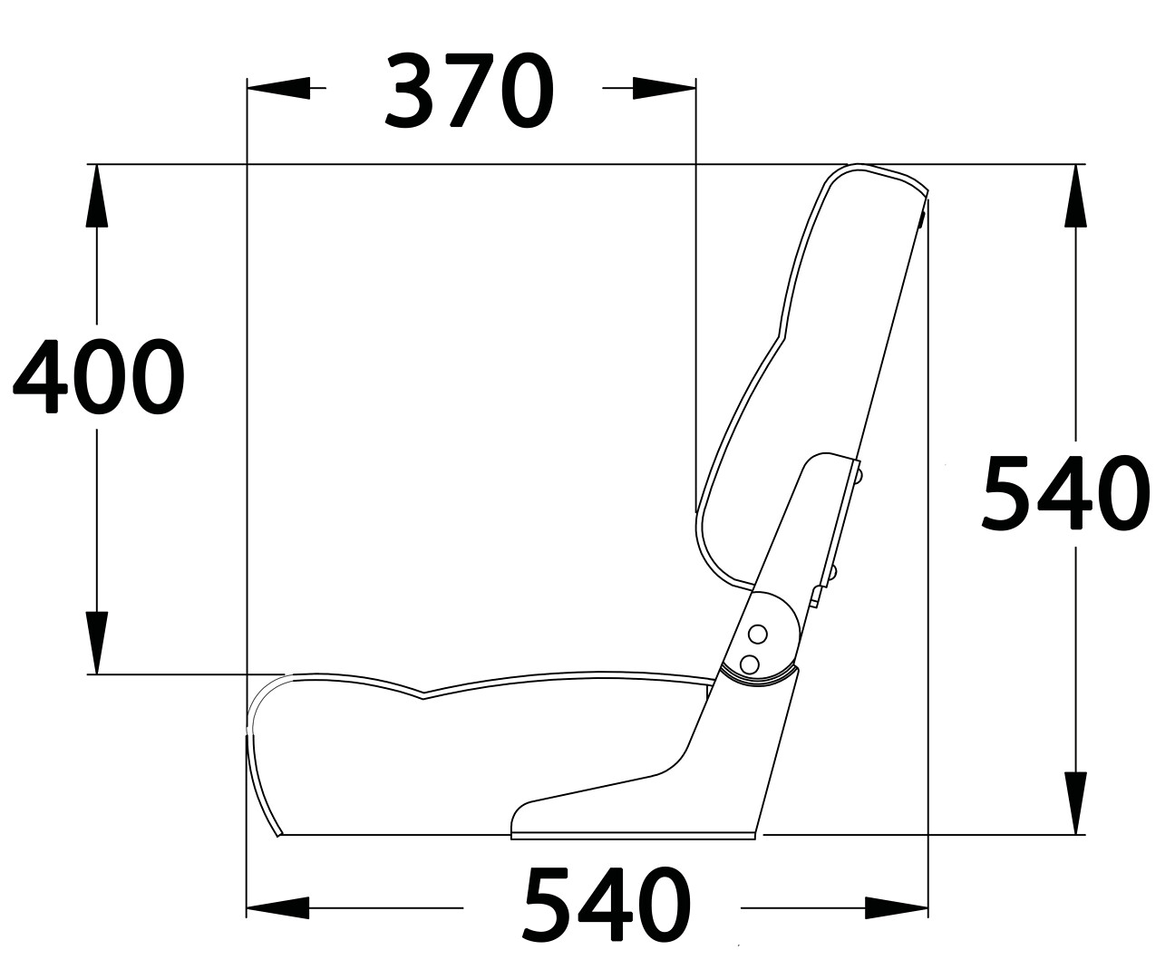 FOLDING BOAT CHAIR, WITH HINGES 3 FOLDING BOAT CHAIR, WITH HINGES - Image 3