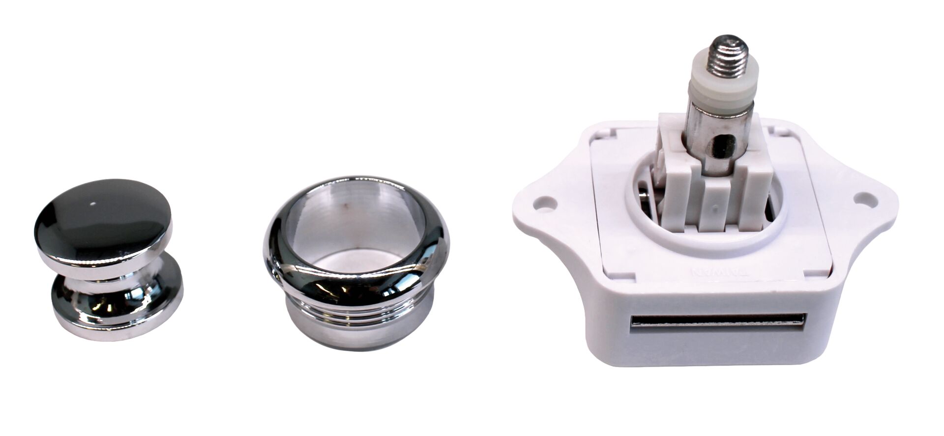 LOCK LATCH FOR CABINET DOOR, CHROME-PLATED BRASS 2 LOCK LATCH FOR CABINET DOOR, CHROME-PLATED BRASS - Image 2
