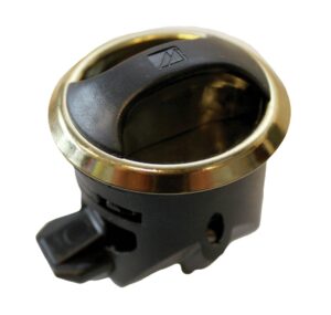 LOCK NOVIBRA, BLACK/BRASS, TYPE 2