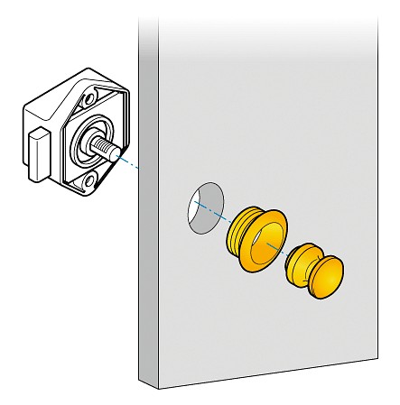 LOCK LATCH LOCK HOUSING 2 LOCK LATCH LOCK HOUSING - Image 2
