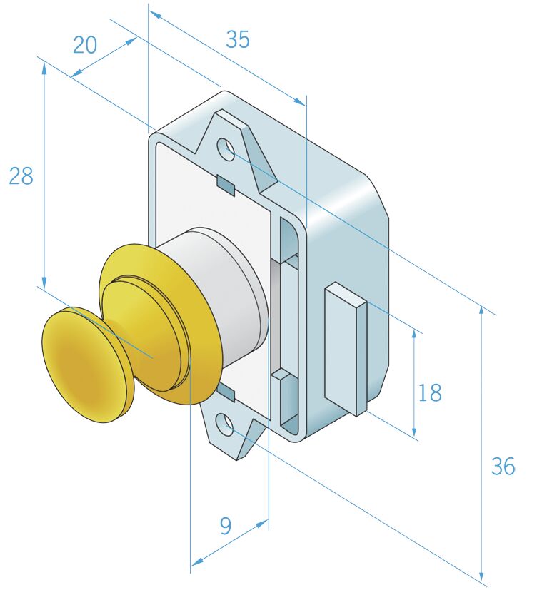 LATCH DOOR RING, CHROME-PLATED BRASS 2 LATCH DOOR RING, CHROME-PLATED BRASS - Image 2