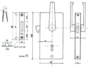 SLIDING DOOR LOCK 3 9516031165a fullhd