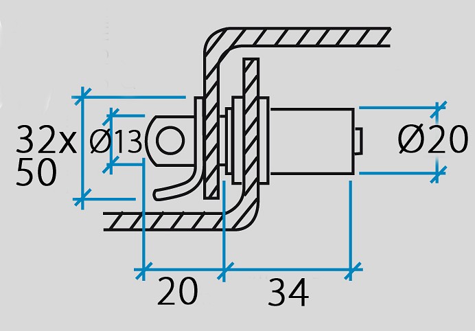 CYLINDER LOCK 3 CYLINDER LOCK - Image 3