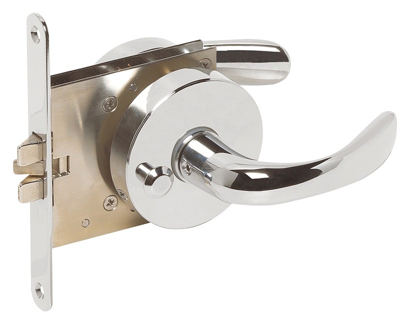 TOILET AND INTERIOR DOOR LOCK SET, RECESSED 1 TOILET AND INTERIOR DOOR LOCK SET, RECESSED