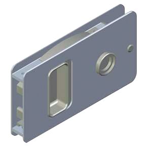 SLIDING DOOR LOCK MF-FLUSH RST