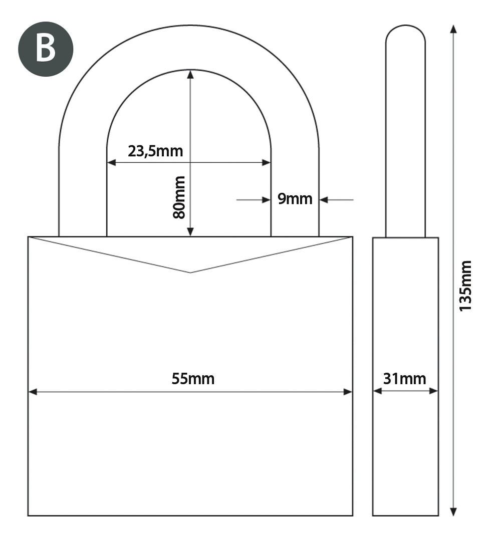 ABUS 70IB PADLOCK SET 3 ABUS 70IB PADLOCK SET - Image 3
