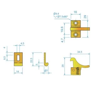 BRASS FINGER LATCH 7 9516033004b fullhd