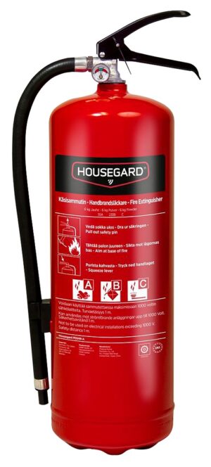 HOUSEGARD POWDER EXTINGUISHER 6KG
