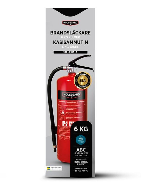 HOUSEGARD POWDER EXTINGUISHER 6KG 2 HOUSEGARD POWDER EXTINGUISHER 6KG - Image 2