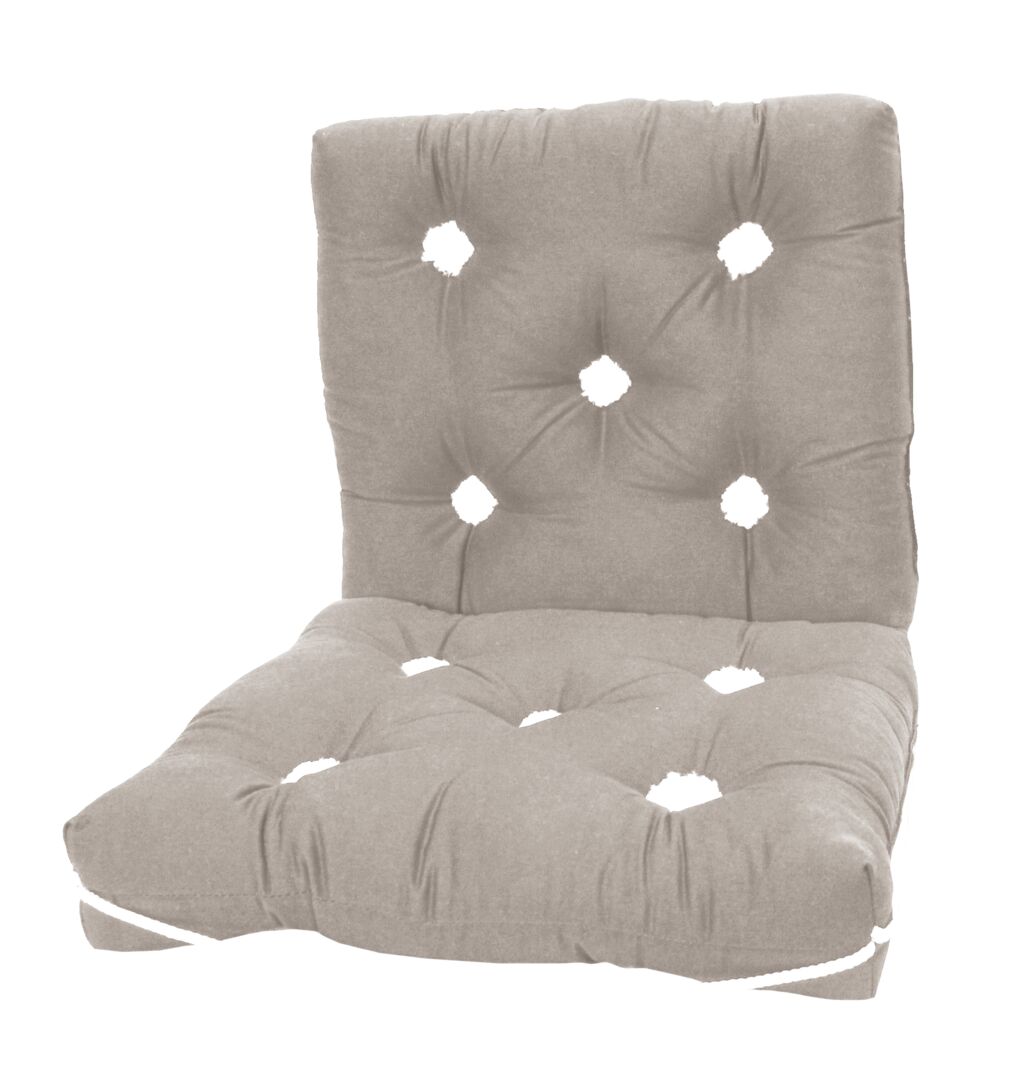 BOAT CUSHION, 2-PIECE, BEIGE 1 BOAT CUSHION, 2-PIECE, BEIGE