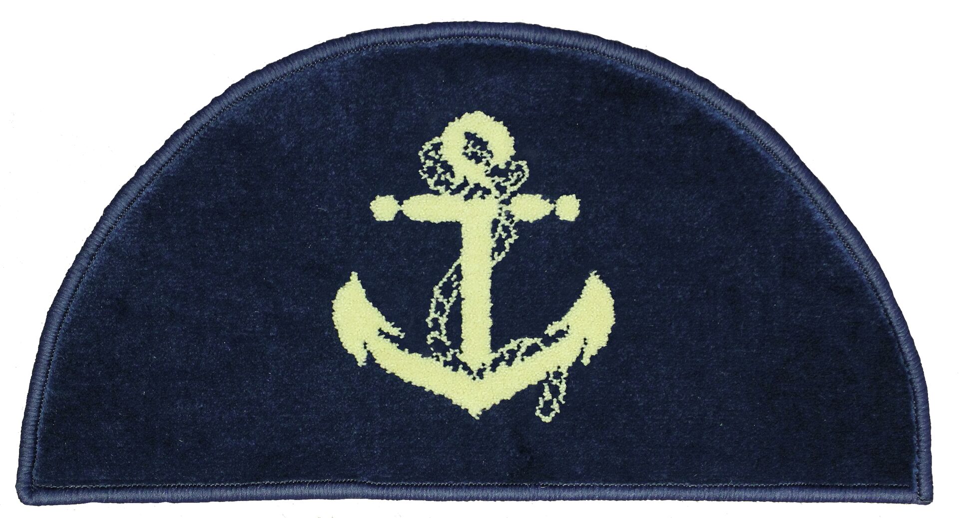 CARPET WITH ANCHOR PATTERN, SEMI-ROUND 1 CARPET WITH ANCHOR PATTERN, SEMI-ROUND