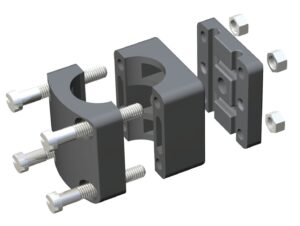 RAIL MOUNT FOR 25mm PIPE