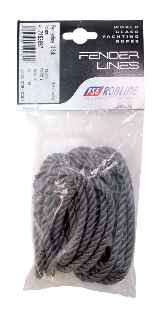 ROPE FENDERLINE 6MM/1.5M ANTHRACITE 1 ROPE FENDERLINE 6MM/1.5M ANTHRACITE