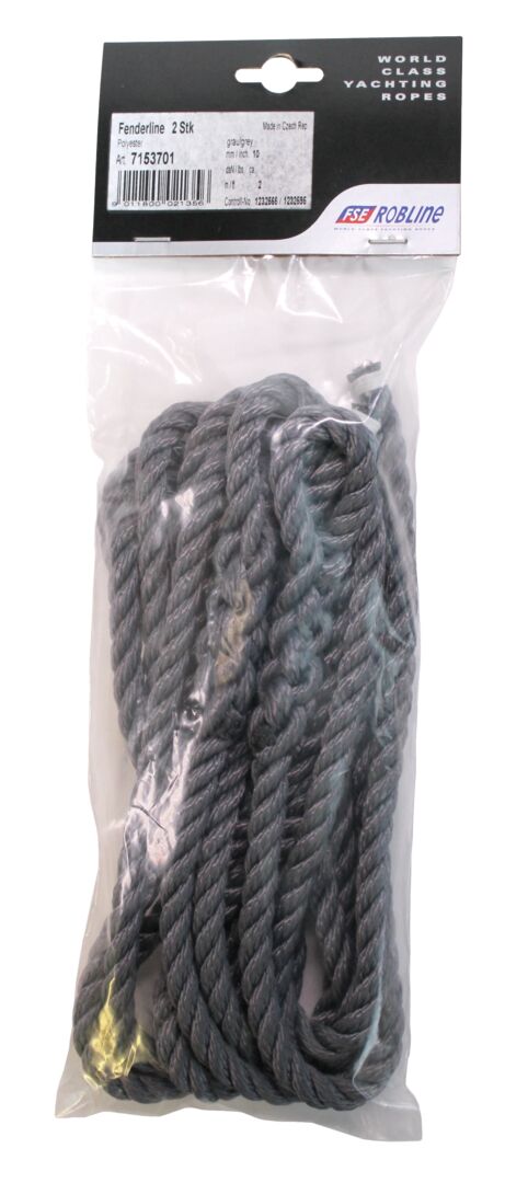 ROPE FENDERLINE 10MM/2X2M ANTHRACITE 1 ROPE FENDERLINE 10MM/2X2M ANTHRACITE