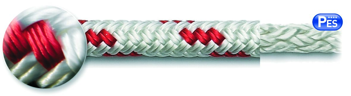 ROPE ORION 300 14MM WHITE/RED 2 ROPE ORION 300 14MM WHITE/RED - Image 2