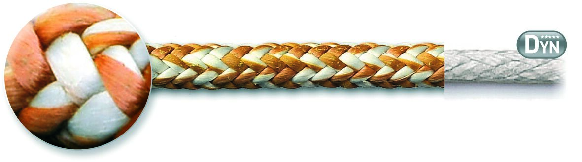 ROPE DINGHY STAR PRO 6MM WHITE/BROWN 2 ROPE DINGHY STAR PRO 6MM WHITE/BROWN - Image 2
