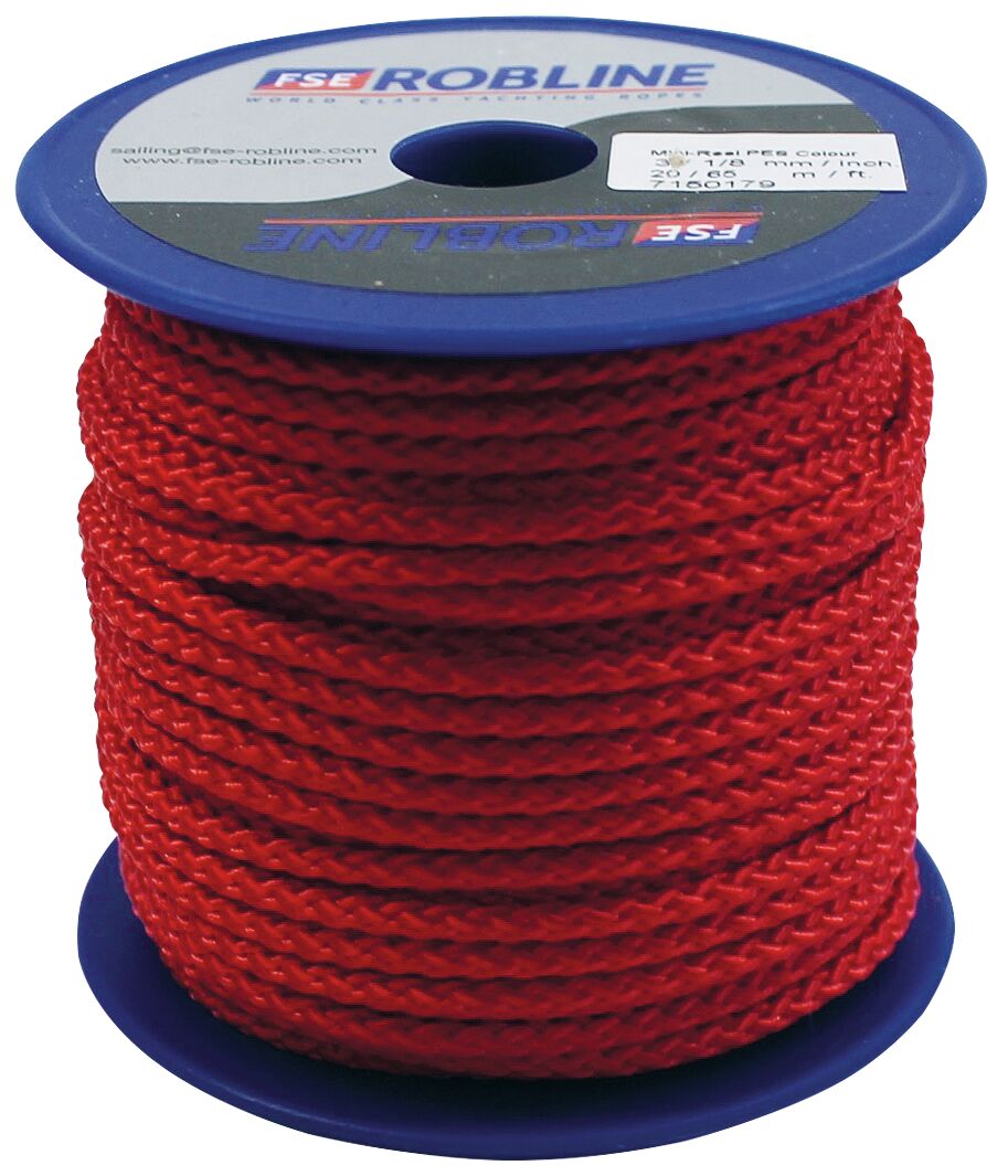 ROPE MINI-REELS POLYESTER RED 1 ROPE MINI-REELS POLYESTER RED