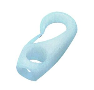 PLASTIC HOOK WHITE 4MM