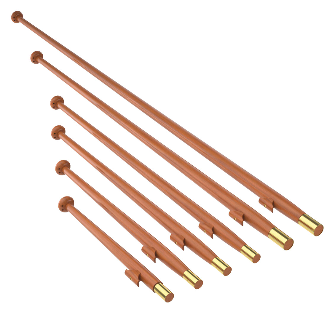 FLAG POLE TEAK 60CM 2 FLAG POLE TEAK 60CM - Image 2