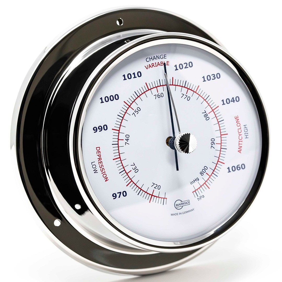 SKY BAROMETER, POLISHED STAINLESS STEEL 1 SKY BAROMETER, POLISHED STAINLESS STEEL