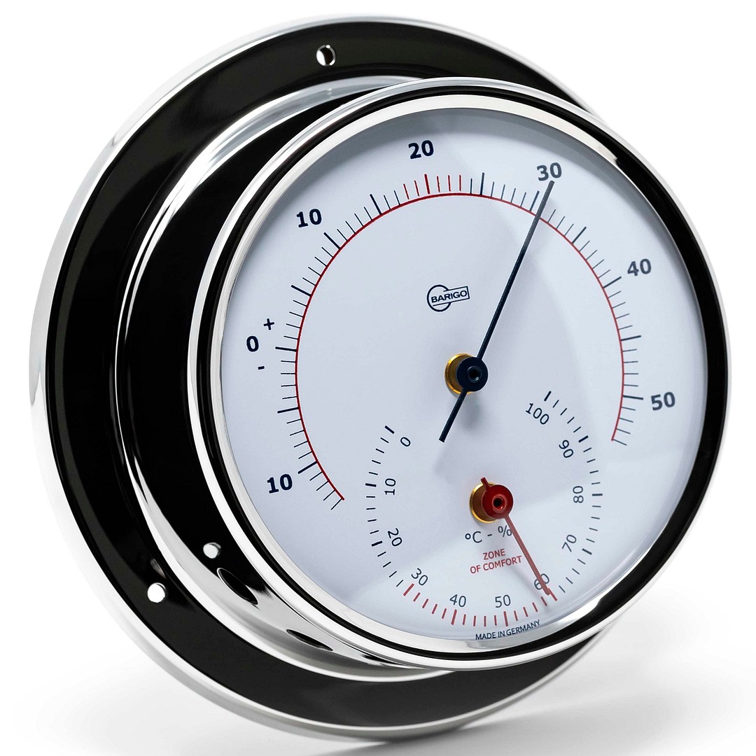 SKY THERMOMETER/HYDROMETER, STAINLESS STEEL 1 SKY THERMOMETER/HYDROMETER, STAINLESS STEEL