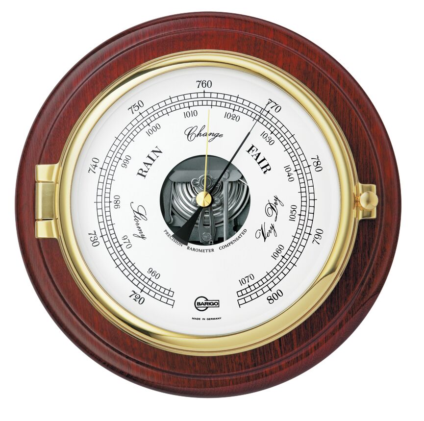 BAROMETER MAHOGANY/BRASS 1 BAROMETER MAHOGANY/BRASS