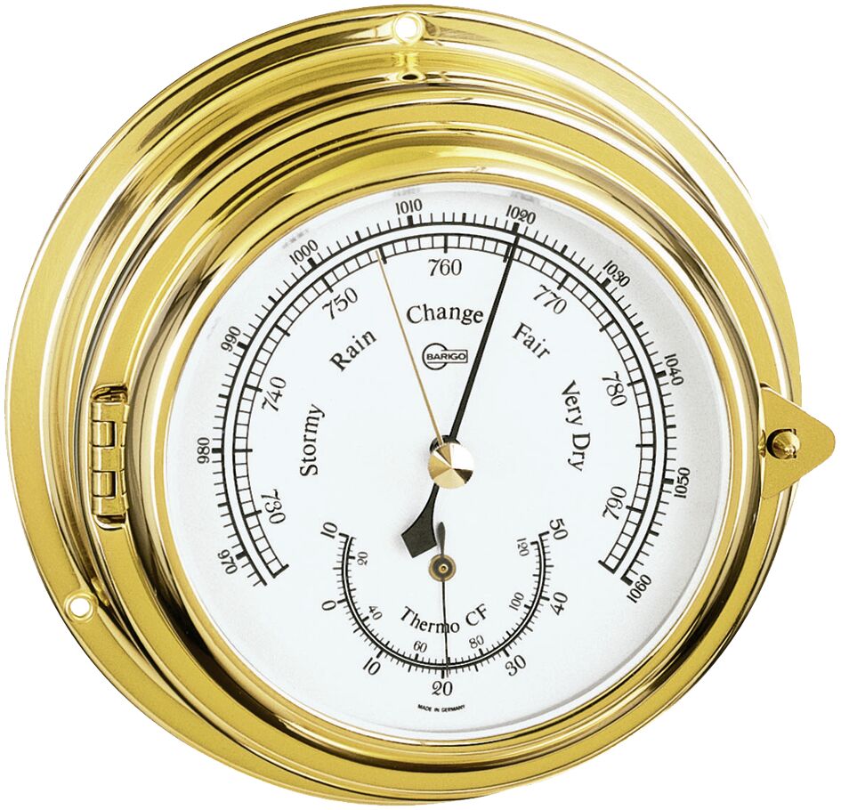 BAROMETER/THERMOGAUGE BRASS 1 BAROMETER/THERMOGAUGE BRASS