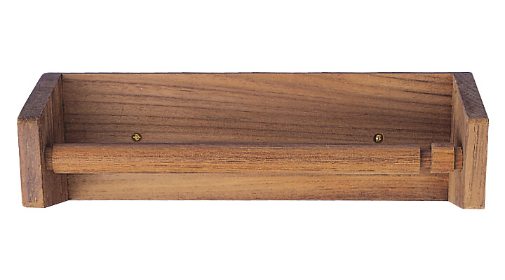 TEAK TOILET HOLDER 1 TEAK TOILET HOLDER