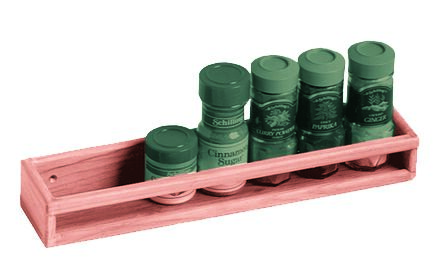 TEAK SPICE RACK 1 TEAK SPICE RACK