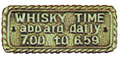 'WHISKY TIME...' BRASS SIGN 1 'WHISKY TIME...' BRASS SIGN