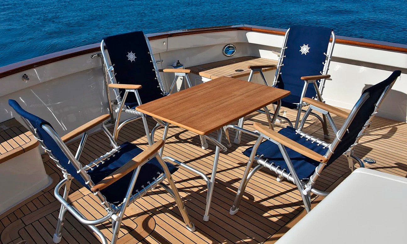 DECK CHAIR M-150, BLUE 4 DECK CHAIR M-150, BLUE - Image 4