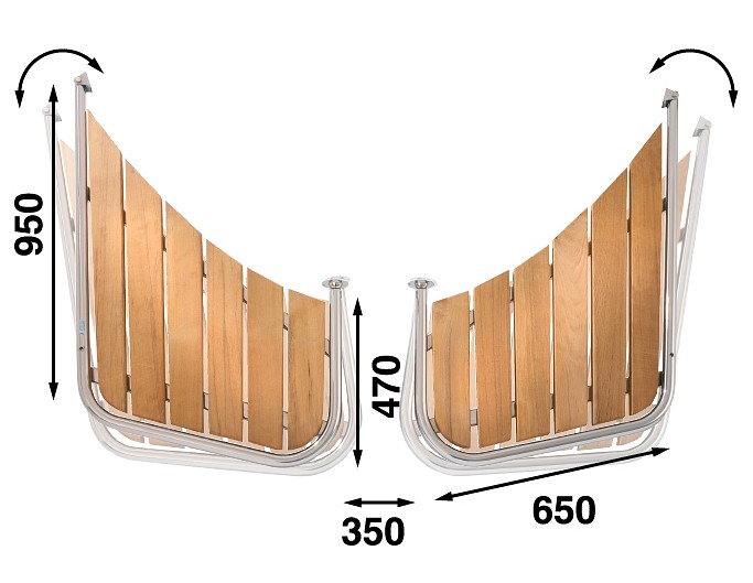 SWIMMING PLATE 2-PIECE 470MM 4 SWIMMING PLATE 2-PIECE 470MM - Image 4