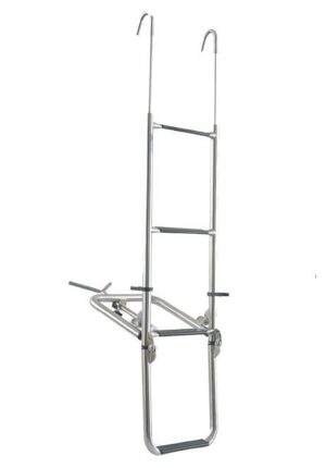 ALUMINUM BOW LADDER 124x30CM, 4 STEPS
