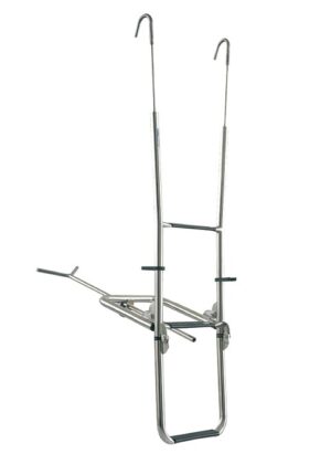 ALUMINUM BOW LADDER 124x45CM, 3 STEPS