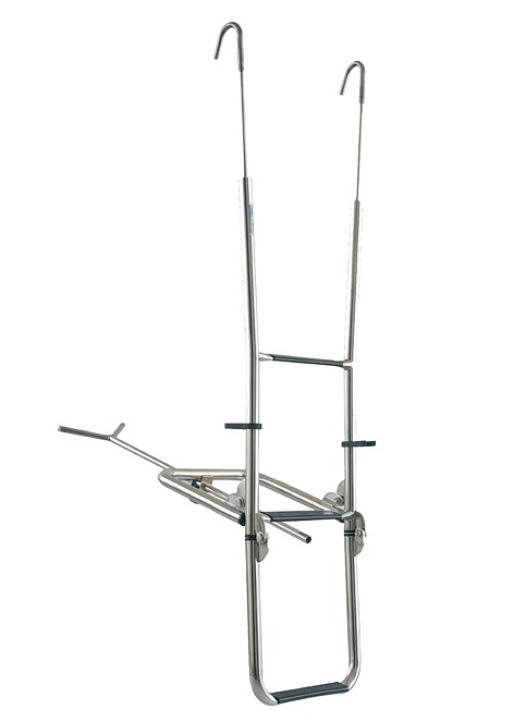 ALUMINUM BOW LADDER 124x45CM, 3 STEPS 1 ALUMINUM BOW LADDER 124x45CM, 3 STEPS