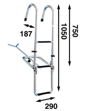 BOW LADDER 3 STEPS 105x29CM, 3 STEPS 7 9519037456m fullhd jpg