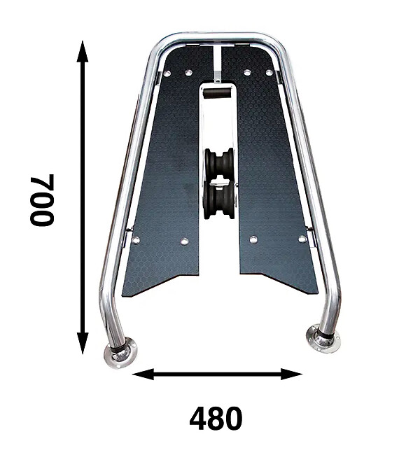 BOW PLANE WITH ANCHOR ROLLER, BLACKLINE 3 BOW PLANE WITH ANCHOR ROLLER, BLACKLINE - Image 3