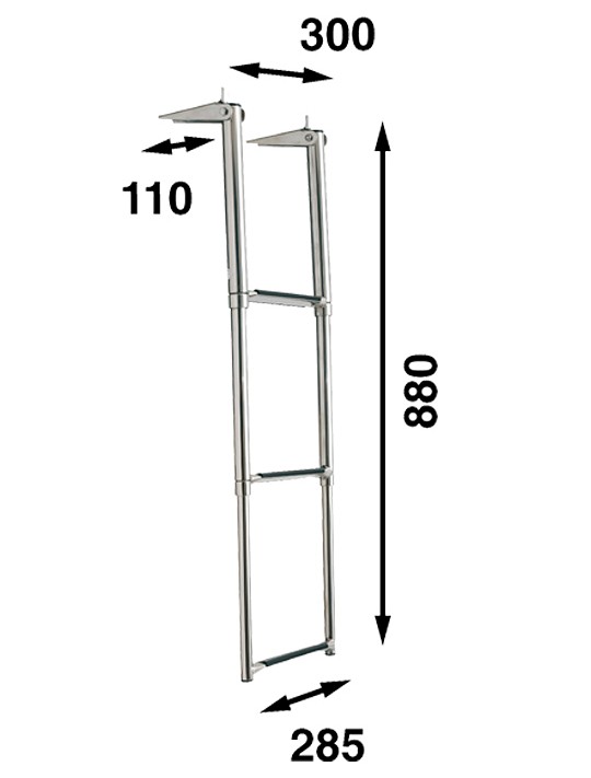 TELESCOPIC LADDER 88×30CM, 3-STEP 4 TELESCOPIC LADDER 88×30CM, 3-STEP - Image 4