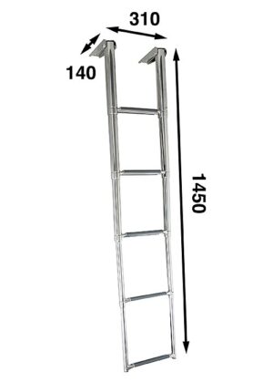 TELESCOPIC LADDER 145×31CM, 5-STEP 5 9519037459m fullhd jpg